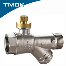 High Quality Lockable Brass Ball Valve with Filter Valvula in china